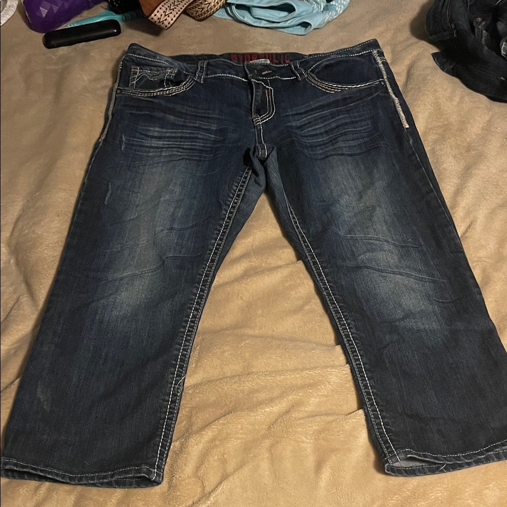 Hydraulic Dark Blue Ankle Jeans